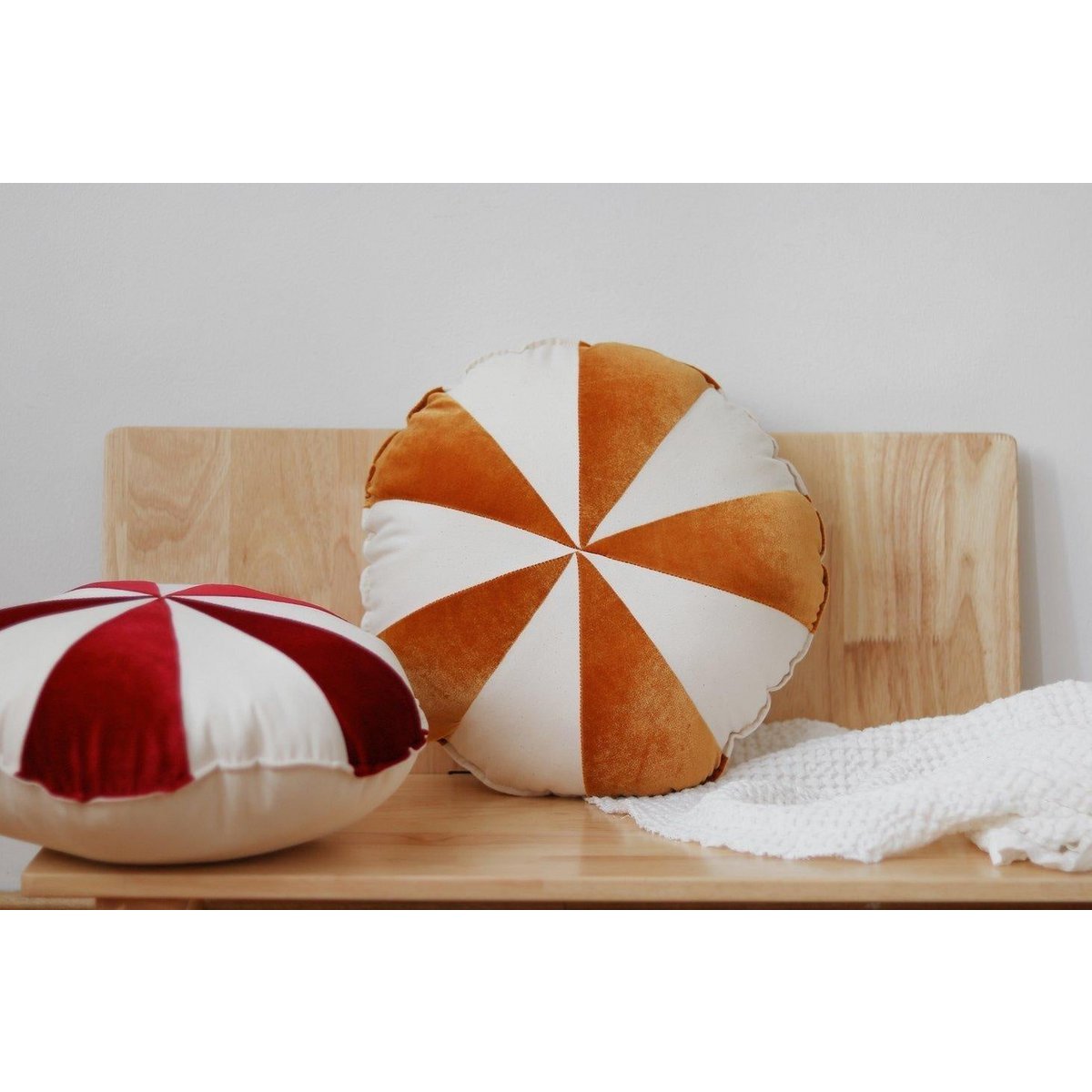 “Red Candy” patchwork kerstkussen, cadeau-idee voor de feestdagen