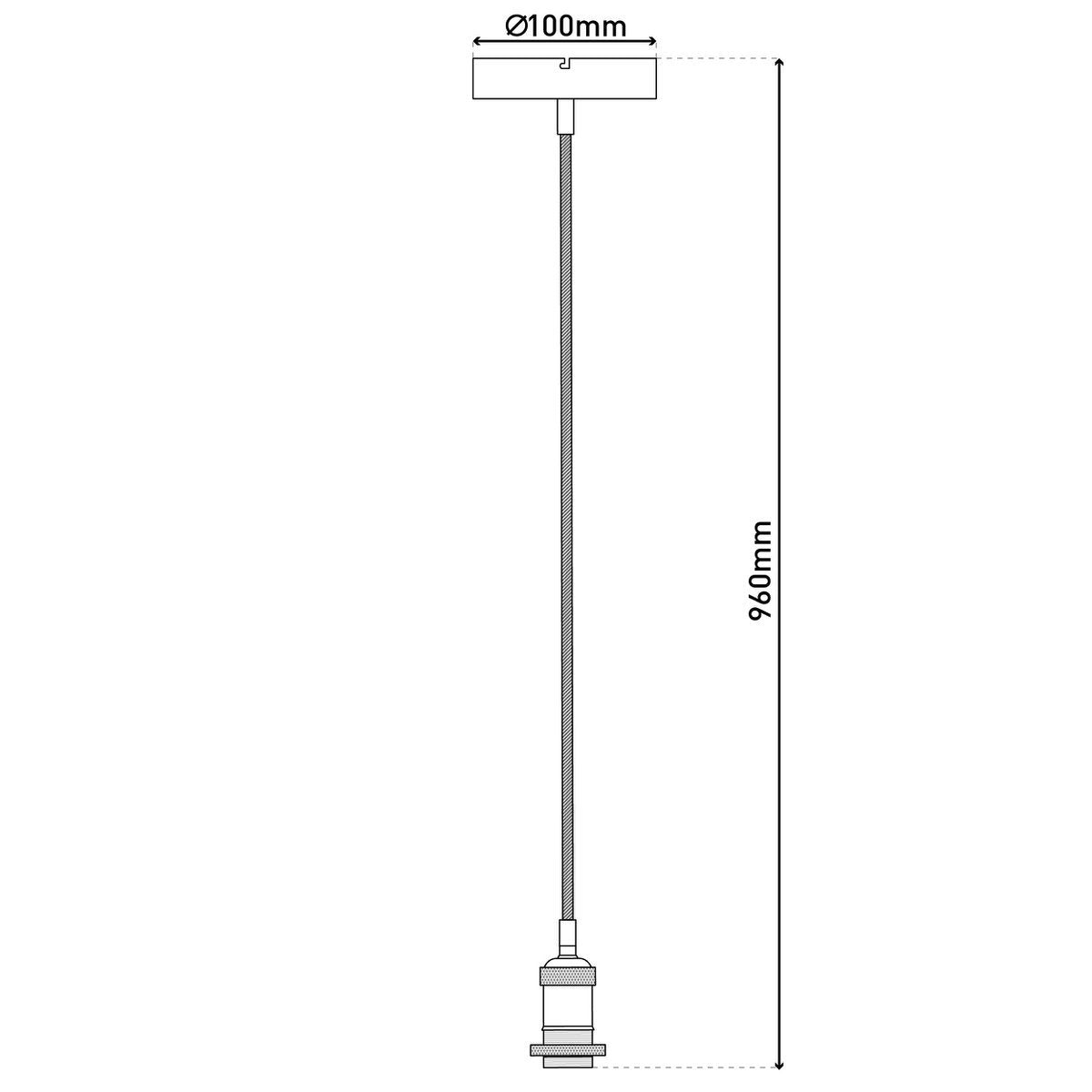 Metalbaldachin "Ontario" decoratieve hanglamp gemaakt van metaal in alt-messing en jute, E27-versie, verlichting voor woonkamers of kantoor.