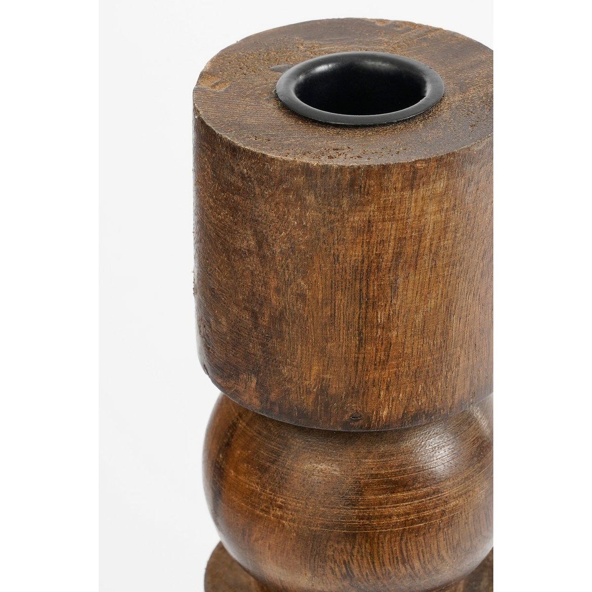 Philo Kandelaar - H40 x Ø11 cm - Mangohout - Bruin