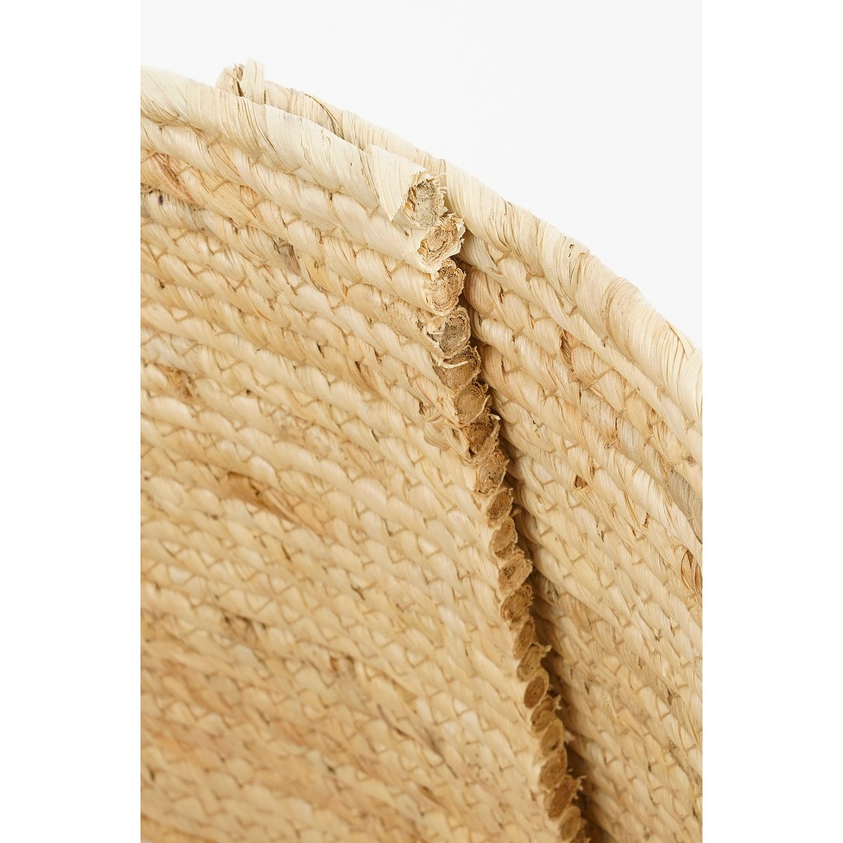 Kerstboomrok met Hart - L50 x B50 x H26 cm - Maïsblad - Crème, Zwart