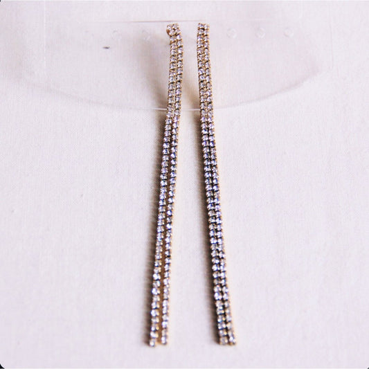 'Shine Bright' lange oorbellen