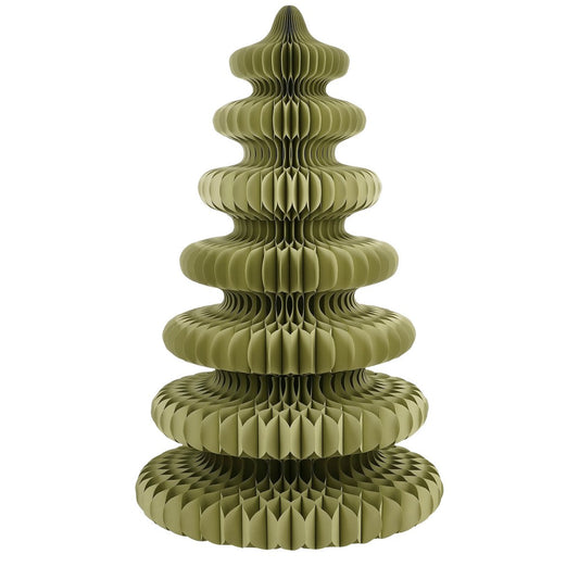 Decoratie Kerstboom - H212 x  Ø148 cm - Papier - FSC 100% - Groen