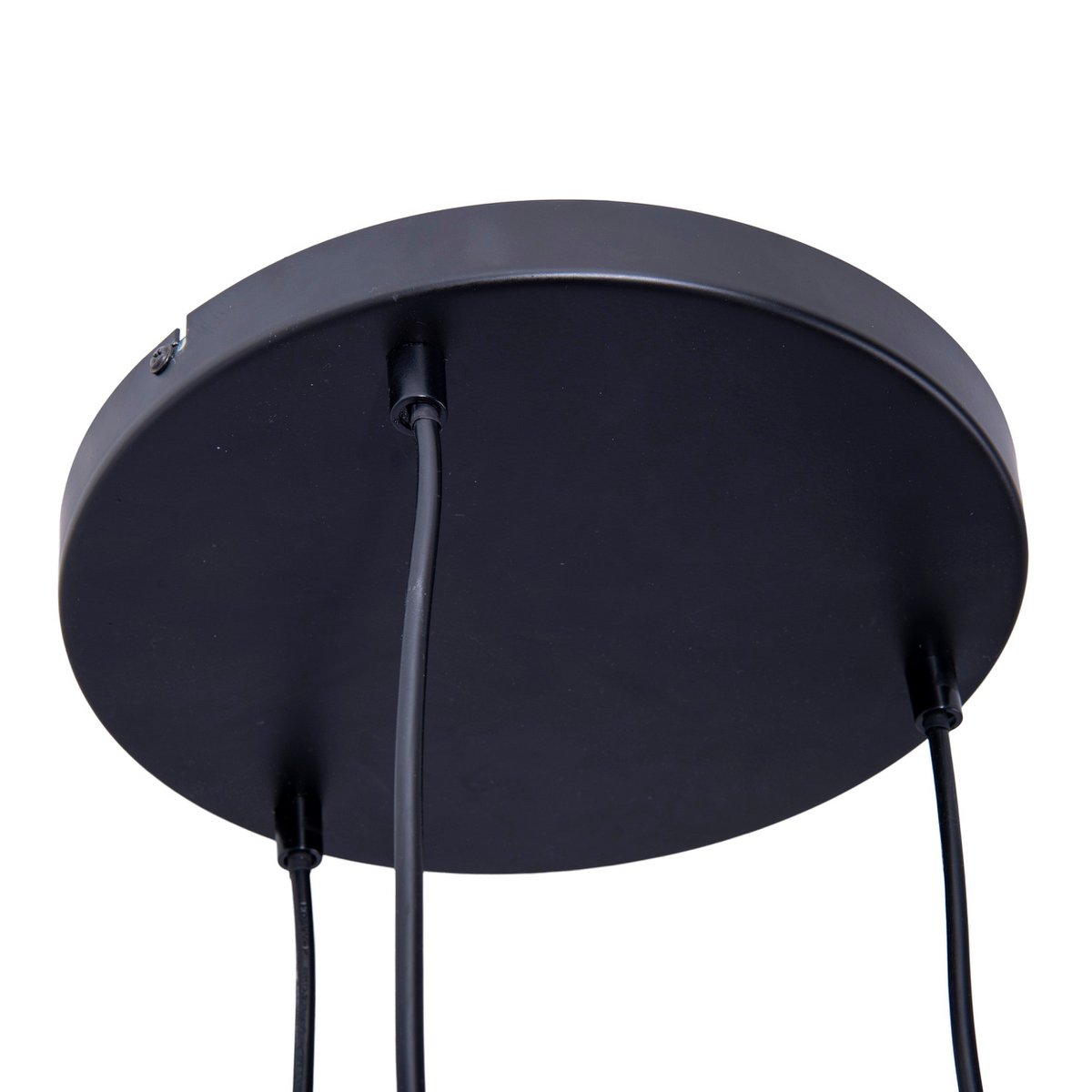 3-zits hanglamp "Casco" hangende lamp gemaakt van metaal in zwart en goud, met E27-versies. Stijlvolle verlichting voor woonkamer, eetkamer of keuken.