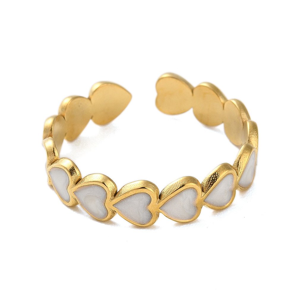 LOUIZ Witte Hartjes Ring