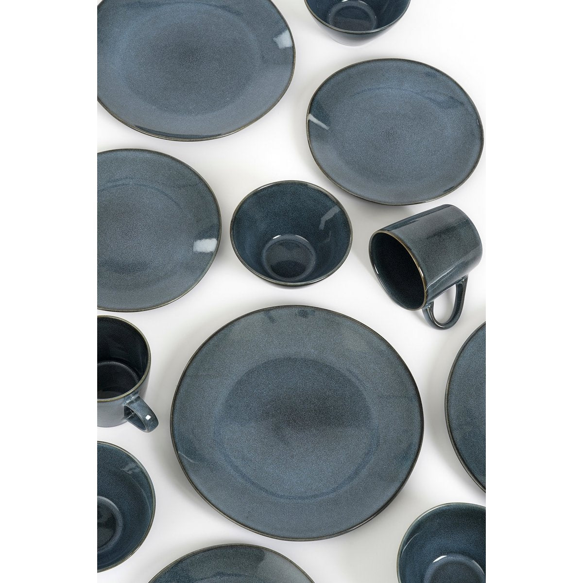 Racco Serviesset 4 Persoons  - Steengoed - Donkergrijs