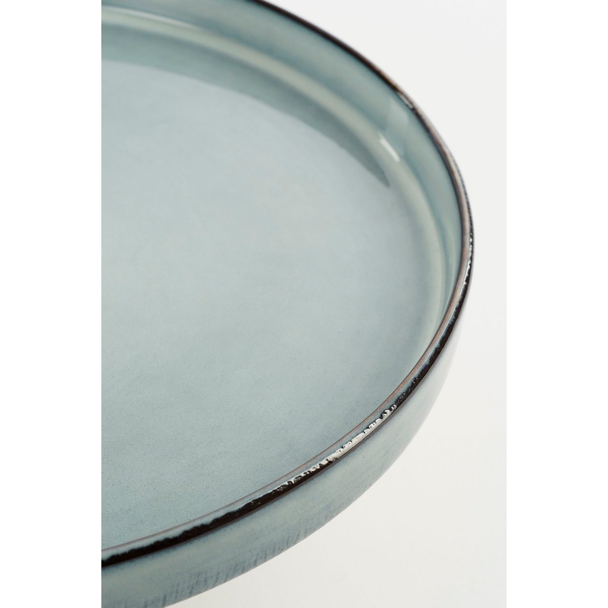 Racco Taartplateau - H11 x Ø28 cm - Steengoed - Lichtgrijs